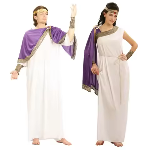 Halloween Party Women Men’s Roman Emperor Toga Costume cosplay costumes anime cosplay