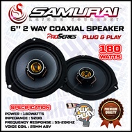 🔊 SAMURAI KATANA SOUNDBAR PRO SERIES 6 Inch 2 Way Plug &amp; Play Front Rear OEM Speaker Car Audio Kereta For Proton Ertiga Exora Iriz Saga BLM FLX VVT Premium S Persona Inspira Preve Suprima Perodua Myvi Ativa Axia Alza Aruz Bezza Viva