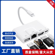 Kad Ethernet Apple RJ45 Penukar Penyesuai HDMI OTG Pembaca Kad Pencerminan Skrin HDMI OTG