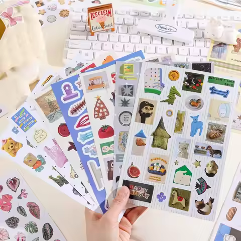 New 50 Sheets Sticker Book Colorful Store Series DIY Diary Sticker Gift a5 Craft Stickers Journal De