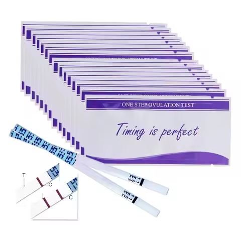 10pcs LH Ovulation Test Strip Predictor Fertility Stick Private LH Fast Response Ovulation Urine Tes