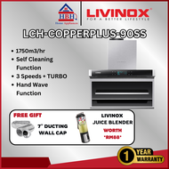 Livinox L Shape Hood | LCH-COPPERDC-BL-90 | LCH-COPPERDC-GM-90 | LCH-ROSEDC-90BL | LCH-COPPERPLUS-90