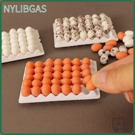NYLIBGAS 1Set Cute Chicks Eggs, Mini 4 Styles Simulated Eggs,  Family Eggs Miniature Decorations