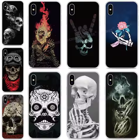 Skeleton Skull Cover For TCL 505 502 501 50 XE 10 20 Pro 30 SE 40 XL LE 4G Nxtpaper 5G K11 403 306 3