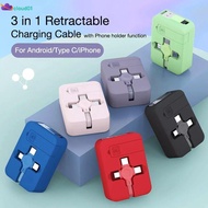 4in1 Quick Usb Charging Micro Type C Cable Charger For Android Retractable Iphone cloud1