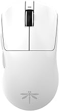 VGN Dragonfly F1 MOBA White Wireless Gaming Mouse, Lightweight, 2.0 oz (55 g), Pixart PAW3395, Up to