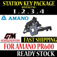 Amano Watchman Clock Station Key Amano Key No 1,2,3,4 - Amano Key Set