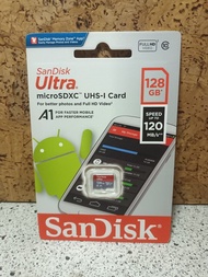 SanDisk Ultra microSDXC UHS-I (A1)128GB記憶卡 120MB/s  全新未拆封