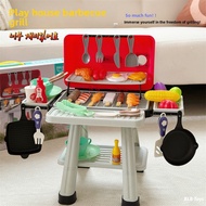 Kitchen Barbecue Grill Toys Baby Cooking Set Cooking Play House Boys Girls Children Birthday Gifts