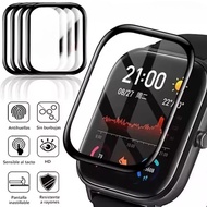 1-3Pcs 2000D Full Cover HD Clear Curved Black Edge Tempered Glass Film For Amazfit Band Bip Pop Watc