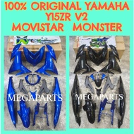 Y15ZR V2 MOVISTAR Y15ZR V2 MONSTER YAMAHA BODY COVER SET 100% ORIGINAL HONG LEONG YAMAHA B17-F0000-7