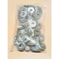 100 pcs White M4 plateRing 4x10x1 4mm