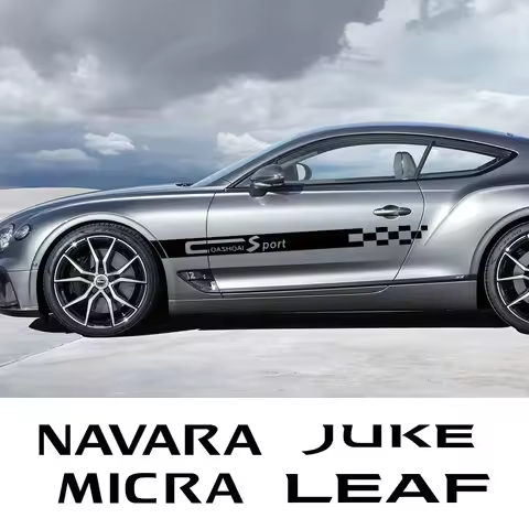 Car Waist Line Stickers For Nissan Qashqai Juke Micra Navara Leaf 370Z Pathfinder Nv200 Serena 350Z 
