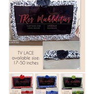 Tv lace Dust Protector