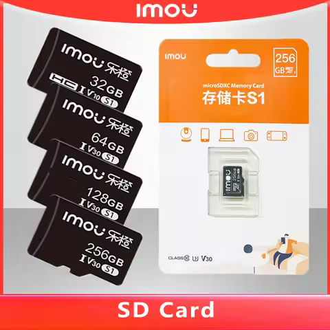 Imou High-Speed SD Card Network Camera Memory MicroSDXC 32GB/64GB/128GB/256GB Compatible with Dahua 