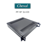 CHEVAL PF19"AL 2U-D3 กล่องอลูมิเนียม พร้อมช่องระบายความร้อน และรางอลูมิเนียมยึดแผ่นวงจร Rack Mount ห