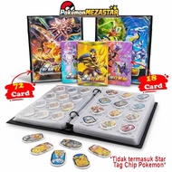 72PCS Pokemon Card Album Book Mezastar pokemon chip holder 72pc Pokemon Binder Mezatag Mezastar 18 T