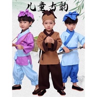 Fool Mountain-moving Ancient Costume Book Children Hanfu Farmer Children's Costume Toddler Hoe Perfo