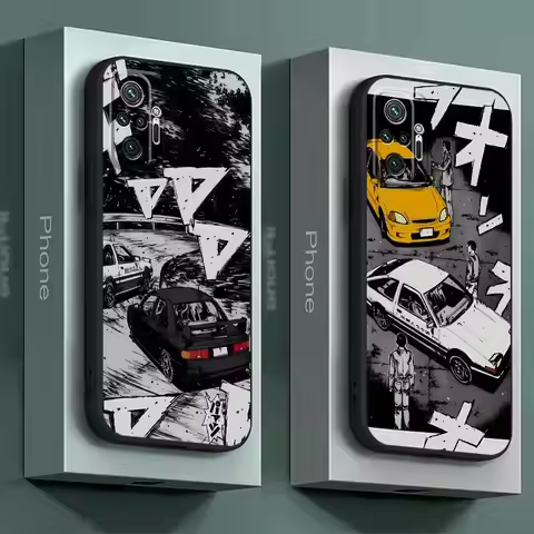 Anime Initial D Phone Case for Redmi Note 11S 9S 8T 10S 12S 14Pro 11 Pro 10 12 9 8 13 Pro 9T 10 Soft