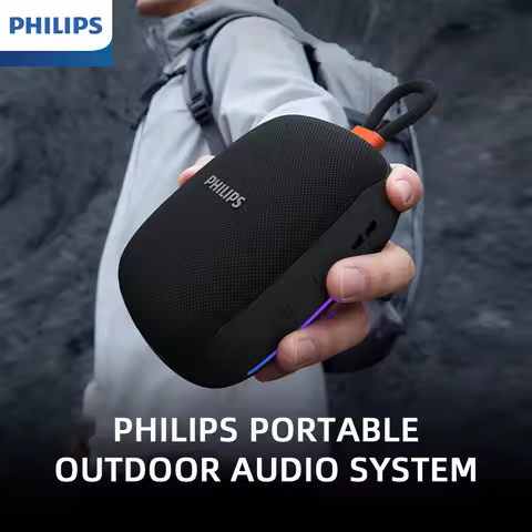 Philips TAS1160/TAS1150 Portable Bluetooth Speaker IPX7 Waterproof 2000mAh Battery Life with Mic For