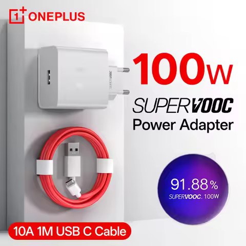 OnePlus SuperVOOC 100W Type A Power Adapter USB Type C Cable for Oneplus 13 13R 12 13s 11 10 Pro 9rt