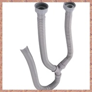 3.5Ft Washing Machine Pvc Y Shaped Drain Discharge Hose Washer Pipe Connector , Rotary Interface,wit