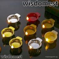 【In stock】WISDOMEST 12Pcs Candle Lamp, Diwali Floating on Water Diya LED Light, Fake Candle Electric Glowing Decor Water Sensor Candles Deepavali Festival Decoration TE1L