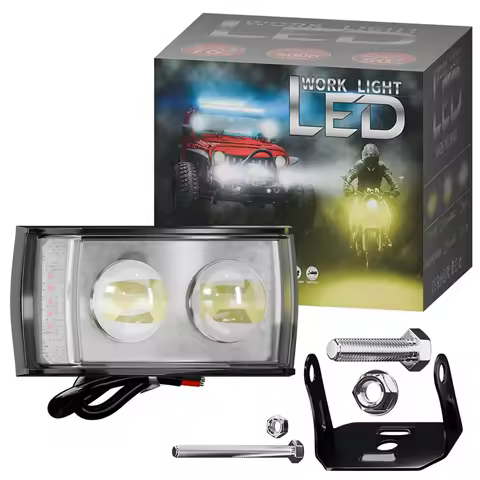 Motorcycle headlight fog lights spotlights mini flash motorcycle led for mt 07 yamaha gn 125 bmw gs 