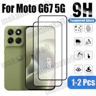 1-2 Pcs Moto G67 Tempered Glass Screen Protector For Motorola G47 G06 G56 G75 G35 G15 4G 5G 9D Glass