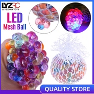 LYZRC Fidget Toys Popit Mesh Ball Stress LED Glowing Grape Toys Anxiety Relief Stress Ball 10ML Stress Toys Squishy Pop It