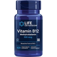 Life Extension Vitamin B12 Methylcobalamin 500mcg - Vitamin B12 plement for General Energy and Brain