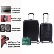 [Ship From Sabah] (20''+24")ABS Hard Case Luggage Bag | Travel Luggage | Cabin Luggage |Lightweight