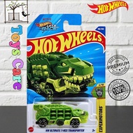 HIJAU HW Hot Wheels Cars Ultimate T-Rex Transporter Green Diecast Dinosaur Truck Car