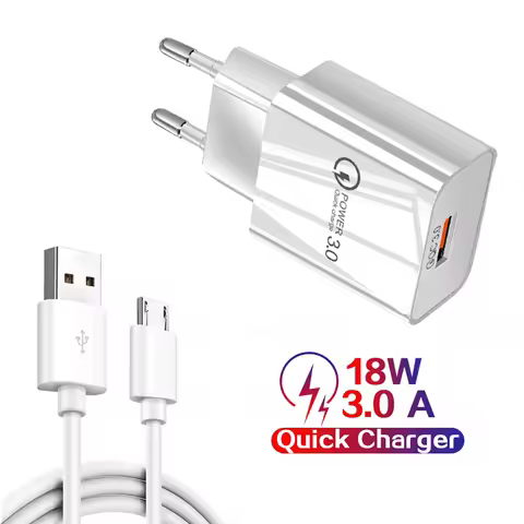 Micro USB Cable QC 3.0 Fast Phone Charger For Huawei Y5P Y6P Y7P Redmi 9A 9C 7A 6A 5A 4A Note 6 5 Pr