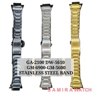 digital watch ✕☽Custom fit DW-5610/GA-2100/GM-5600/GM-6900 STAINLESS STEEL BAND.