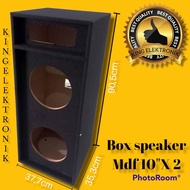 BOX SPEAKER 10 INCH DOUBLE PLUS TWEETER MDF (harga satuan)