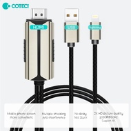 COTECi Lighing HDTV Digital AV Adapter USB HDMI-Compatible 1080P 2K Smart Converter Cable For Apple TV iPhone