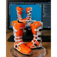 NR2 CROSS SHOES PREMIUM STRAP ENDURO ORANGE WHITE RACING SAFETY BOOTS