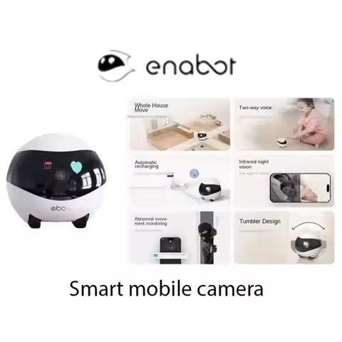 Enabot EBO SE Home Camera Robot for Dog Cat Baby 1080P Wifi​ 2.4G 5G 360° Home Pet Camera Startlight