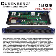 Dusenberg Equalizer EQ 215SUB Full Macro Original Official 2 Year Warranty