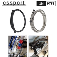 1M PTFE Oil Hose AN4-AN12 Stainless Steel Universal End Fuel Hose Braided Gas Line Pipe Turbo Oil Co
