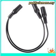 28cm 3.5mm Female to Dual Jack Female Y Splitter Stereo Audio Cable Black