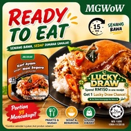 MGWOW HALAL Nasi Segera Self Heating Rice Makanan Segera Ready to Eat Travel Camping Dorm