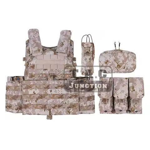 Emersongear LBT-6094A Men's AOR1 Tactical Combat Vest MOLLE Plate Carrier with Pouches Colorful Mili