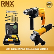 2in1 DeWALT Impact Drill and DeWALT Angle Grinder (B)