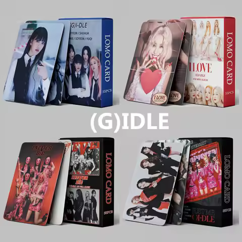 55PCS Gidle New Album Nxde Lomo Card World Tour Photocards I Never Die I Burn Postcards (G)I-DLE Pho