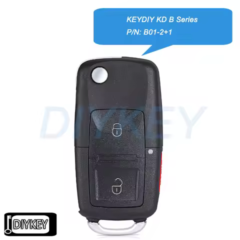 KEYDIY KD B Series P/N: B01-2+1 for VW Style Universal Remote Key for KD900 KD-X2 Mini KD KD-MAX