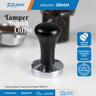 58mm Coffee Tamper - Barista Wooden Tamper - Stainless Tamper - Wooden Tamper - Pro Barista Tools