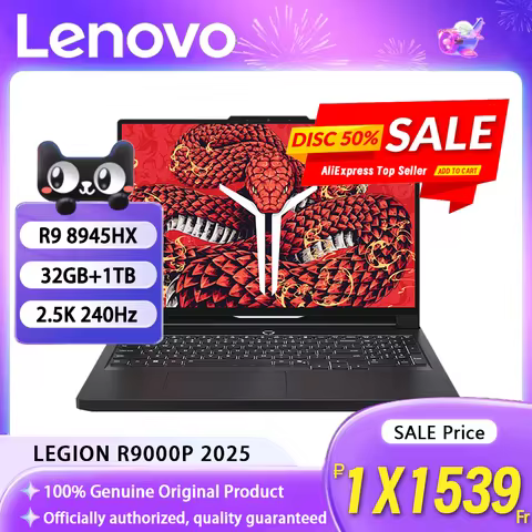 Lenovo Legion R9000P 2025 AMD R9 8945HX RTX5060 8GB 32GB 1TB 16" 2.5K 240Hz Black
