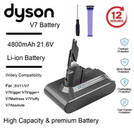 Dyson V7 Battery for Dyson Vacuum V7 Li-ion 21.6V 3200mAh - V7 Vacuum SV11 Battery *Stock in Malaysi